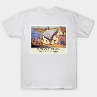 Vintage GWR Railway Devon Poster T-Shirt